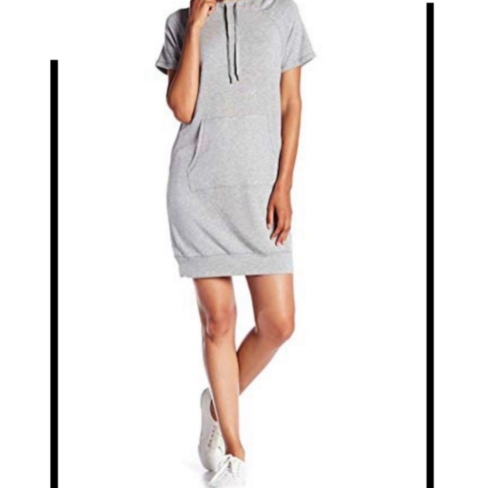 Workshop Republic Clothing Light Gray Hoodie Dress